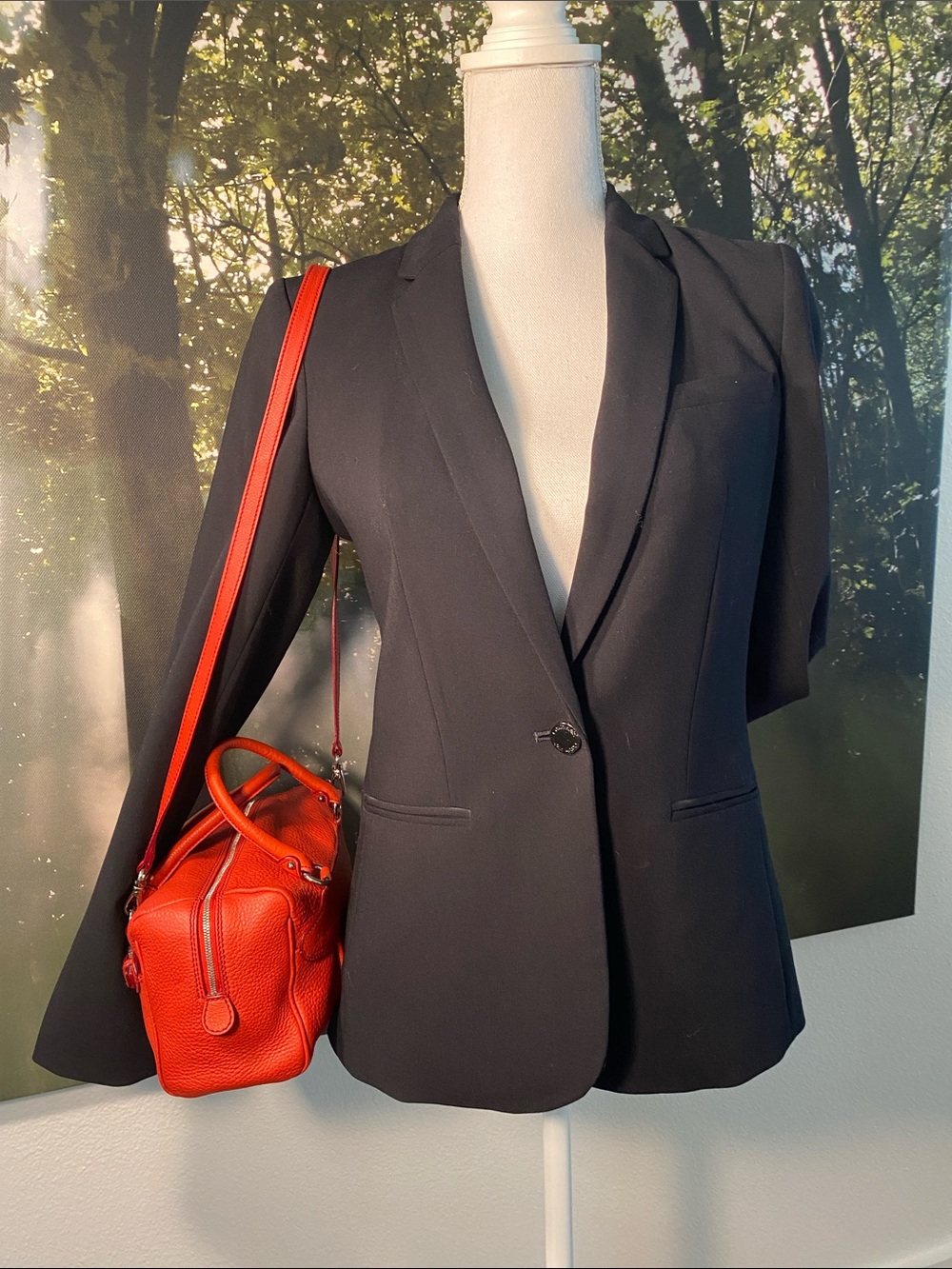 Salvatore Ferragamo Pebble Leather Mini Red Bag - Picture 4 of 16
